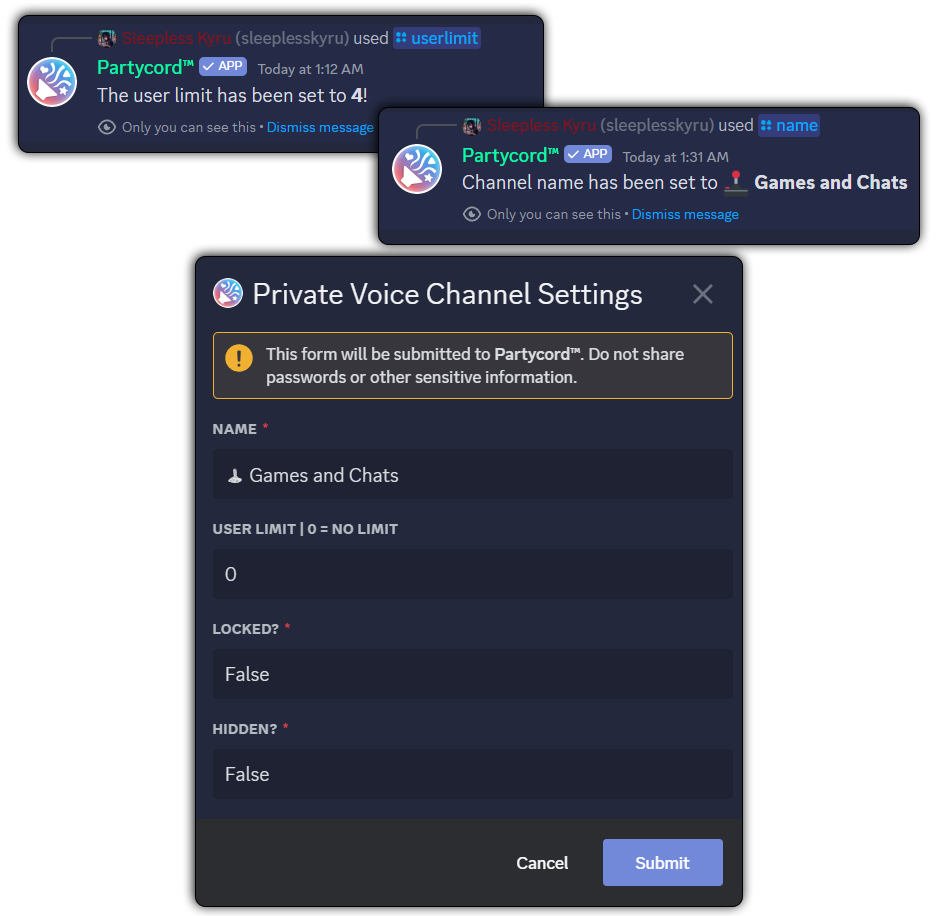 Partycord - Temporary Voice Channels Made Fun and Easy